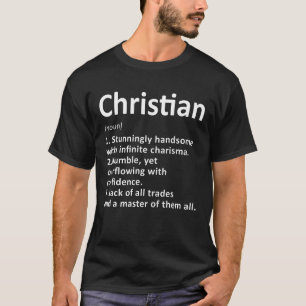 Christian Definition Personalized Name Funny Birth T-Shirt