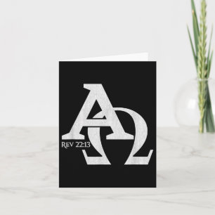 Christian Design - Alpha And Omega The Greek Lette Card