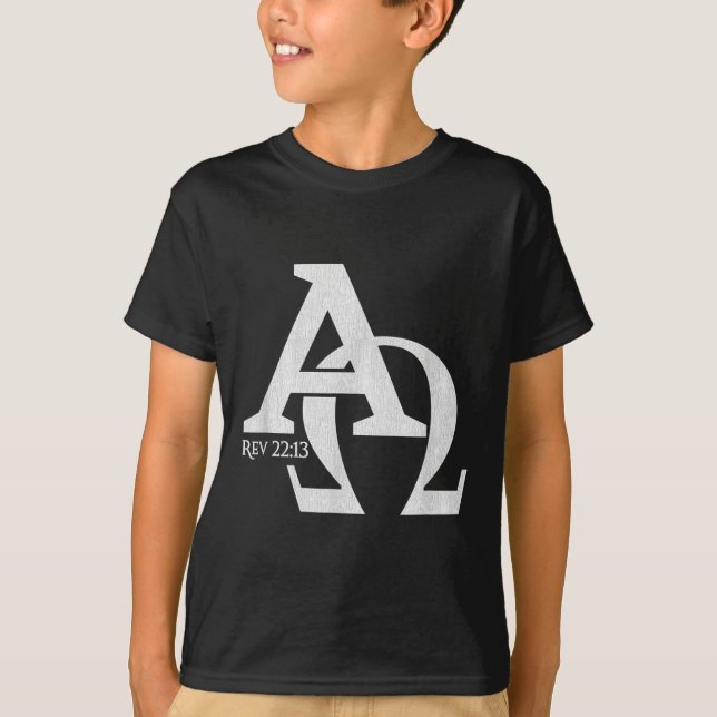 Christian Design - Alpha And Omega The Greek Lette T-Shirt (Front)