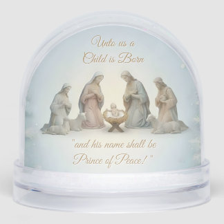 Christian Design Christmas Snowglobe