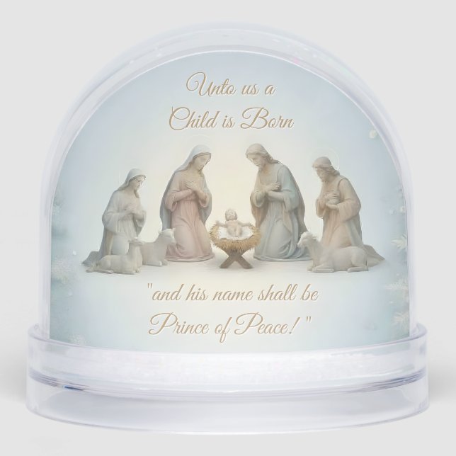 Christian Design Christmas Snowglobe (Front)