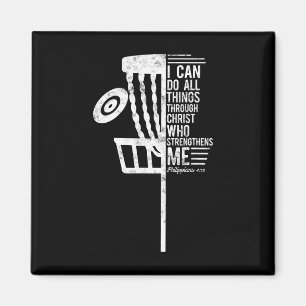 Christian Disc Golf I Can Do All Things Philippian Magnet
