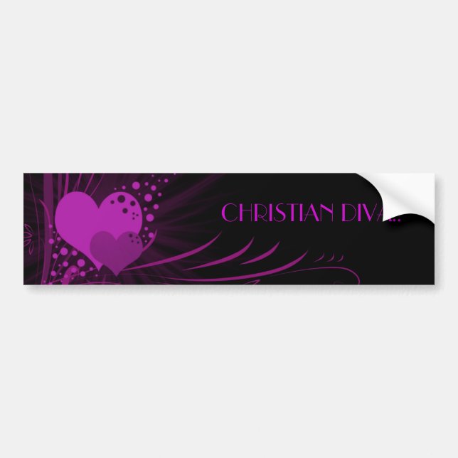 CHRISTIAN DIVA!!... Religious bumper stickers (Front)
