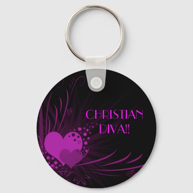 CHRISTIAN DIVA!!... Religious keychains (Front)