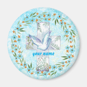 Christian Dove Cross  magnet