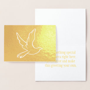 Christian Dove Foil Card