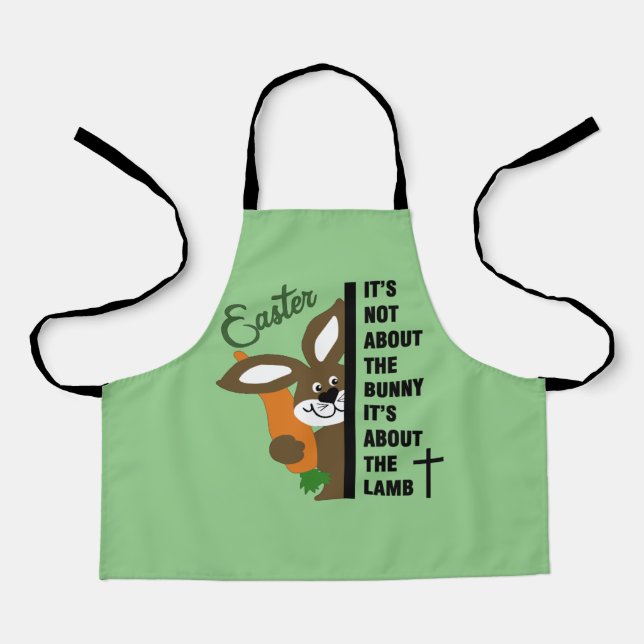 Christian Easter Bunny Apron (Front)