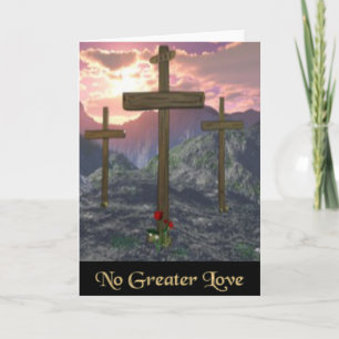 Christian easter card Calvary