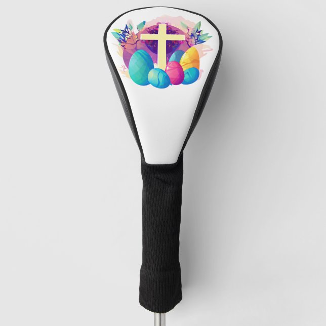 Christian Easter Cross   Golf Head Cover (Front)