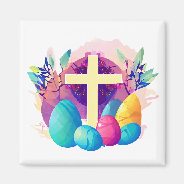 Christian Easter Cross    Magnet (Front)