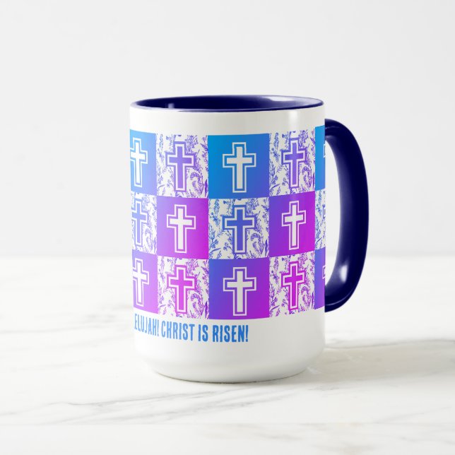 Christian Easter Cross  Mug (Front Right)