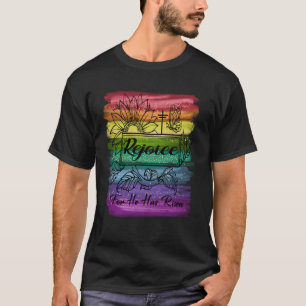 Christian Easter Jesus Rejoice Fun He Is Risen Ins T-Shirt