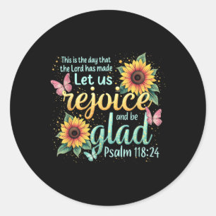 Christian Easter Jesus This Is The Day The Lord Ha Classic Round Sticker