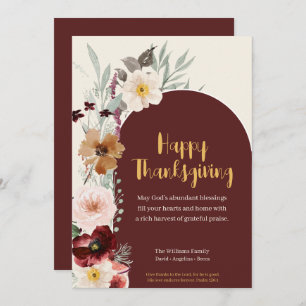 Christian Elegant Floral Thanksgiving