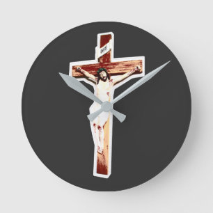 Christian emblem Christ Round Clock