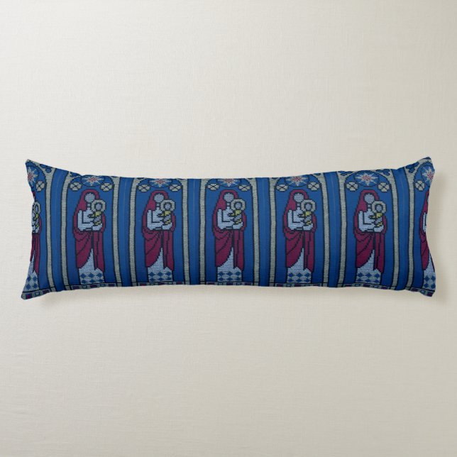 Christian embroidery body cushion (Front)
