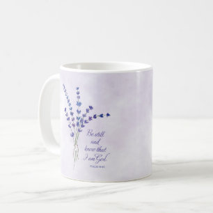 Christian Encouragement Lavender with Scripture  Coffee Mug