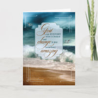 Christian Encouragement Ocean Waves