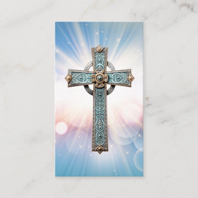 Christian Encouragement Prayer Business Card (Front)