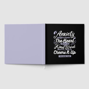 Christian Encouragement Quote – Anxiety & Kindness Guest Book