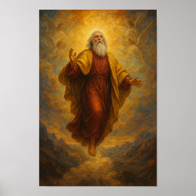 Christian Enoch Rapture Hebrews 11:5 Poster (Front)