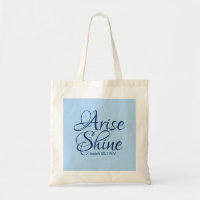 Christian Faith Arise and Shine Bible Verse Blue