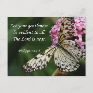 Christian Faith Art ~ Philippians 4:5 Postcard