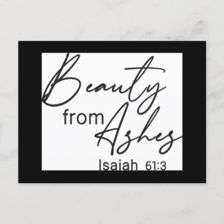 Christian Faith | Beauty from Ashes Postcard