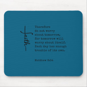 Christian Faith Bible Scripture Matthew Bible Vers Mouse Mat