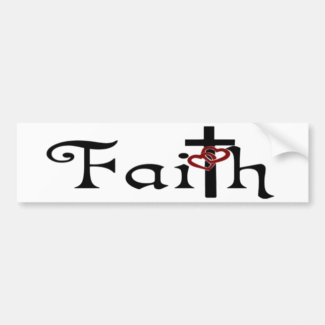 Christian Faith Bumper Sticker (Front)