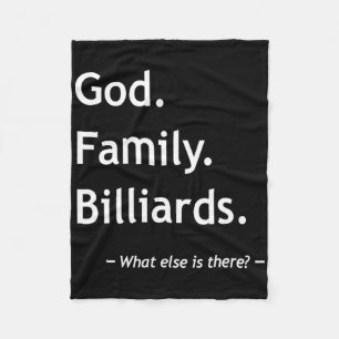 Christian Faith Christianity God Family Billiards Fleece Blanket