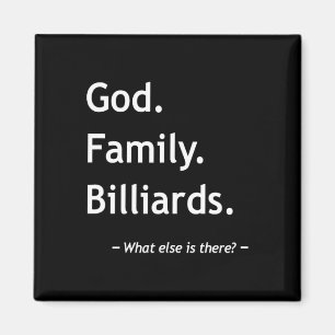 Christian Faith Christianity God Family Billiards  Magnet