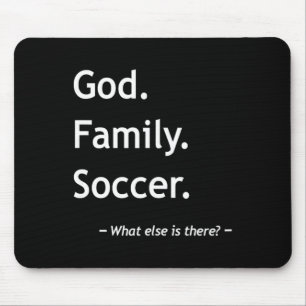 Christian Faith Christianity God Family Soccer Mouse Mat