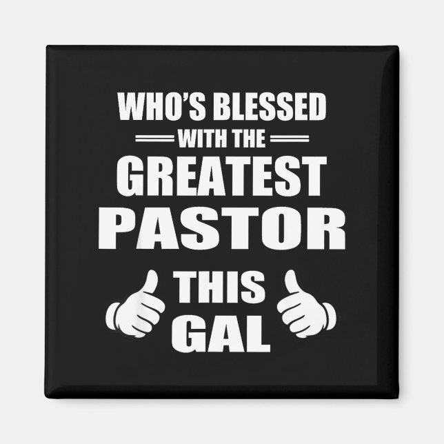 Christian Faith Church Fellowship Congregation Pas Magnet (Front)