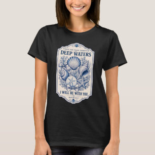 Christian Faith Coastal Religious Bible Verse T-Shirt