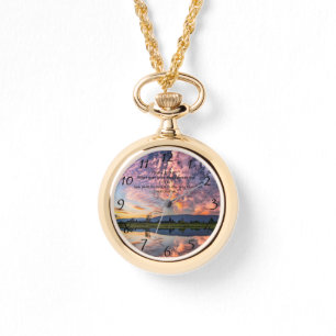 Christian Faith cross with Psalm 25:12 Watch