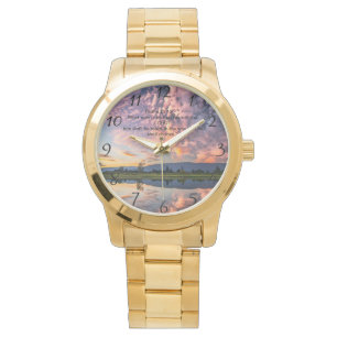 Christian Faith cross with Psalm 25:12 Watch