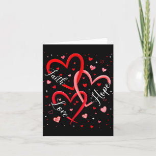 Christian Faith Hope Love Hearts Religious Valenti Card