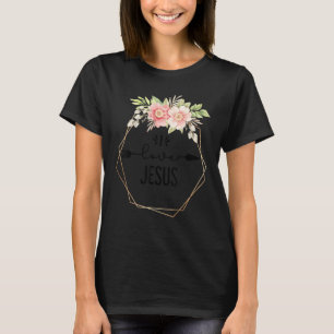 Christian Faith I love Jesus Catholic Religion T-Shirt