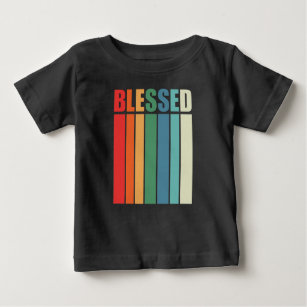 Christian Faith Inspiration Quote: Blessed Vintage Baby T-Shirt
