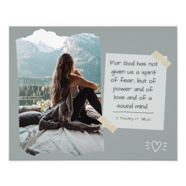 Christian Faith Inspirational Message Poster (Front)