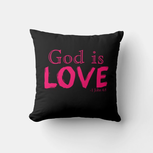 Christian Faith Inspirational Words Cushion (Front)