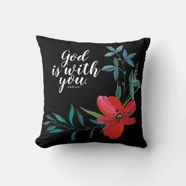 Christian Faith Inspirational Words Cushion (Front)