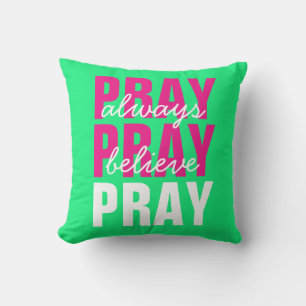 Christian Faith Inspirational Words Cushion