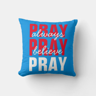 Christian Faith Inspirational Words Throw Pillow