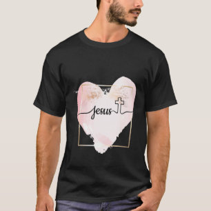 Christian Faith Jesus Catholic Religion Heart T-Shirt