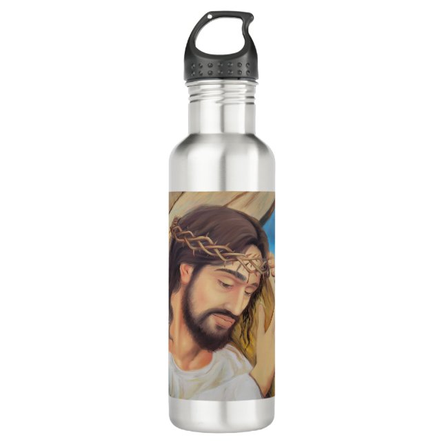 Christian Faith Jesus Christ 710 Ml Water Bottle (Front)