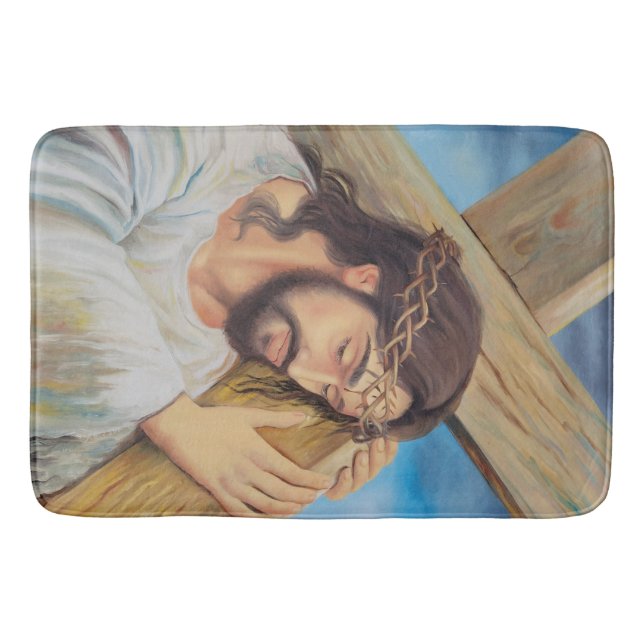 Christian Faith Jesus Christ Bath Mat (Front)