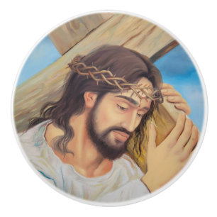 Christian Faith Jesus Christ Ceramic Knob