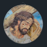 Christian Faith Jesus Christ Dartboard<br><div class="desc">A painting of Jesus carrying the cross. Perfect to show all his love and faith.</div>